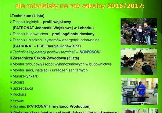 Oferta edukacyjna dla młodzieży 2016