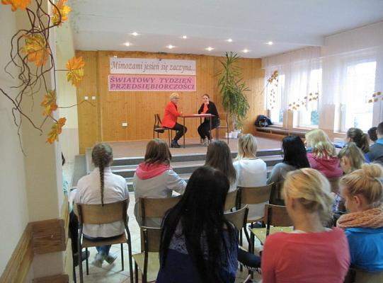Światowy Tydzień Przedsiębiorczości 2014 r. w naszej szkole przebiegał bardzo pracowicie