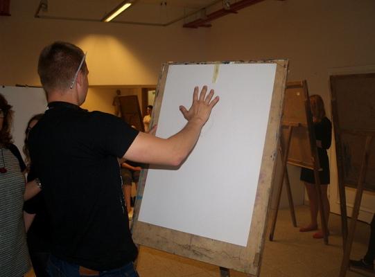 Uczeń PCE, ZSP - spędził twórczo Noc Muzeów w ASP w Gdańsku