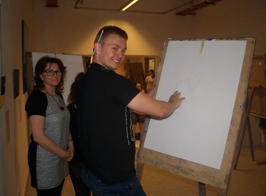 Uczeń PCE, ZSP - spędził twórczo Noc Muzeów w ASP w Gdańsku