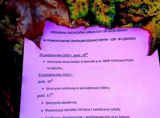 SPRAWDŹ PROGRAM OBCHODÓW JUBILEUSZU 50-LECIA SZKOŁY