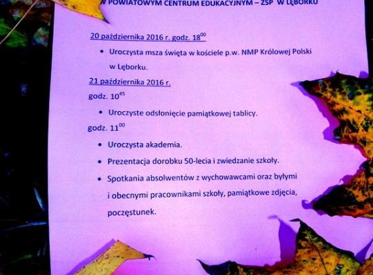 SPRAWDŹ PROGRAM OBCHODÓW JUBILEUSZU 50-LECIA SZKOŁY