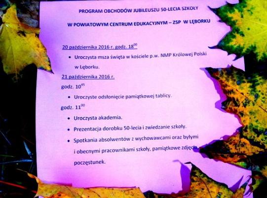 SPRAWDŹ PROGRAM OBCHODÓW JUBILEUSZU 50-LECIA SZKOŁY