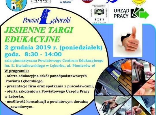 Zapraszamy na Jesienne Targi Edukacyjne – 2019!
