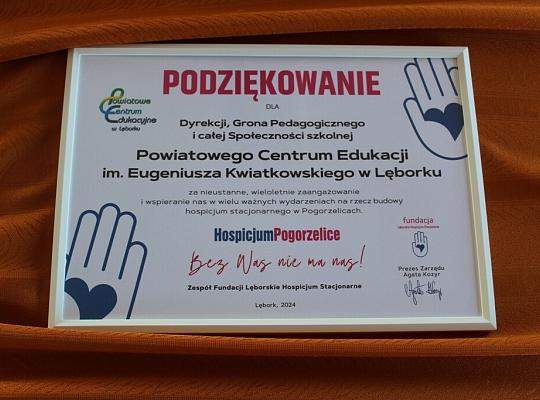 Podziękowania dla PCE