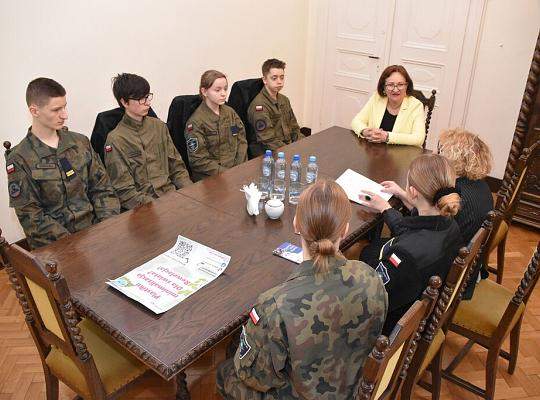 Młodzież PCE z wizytą u Burmistrza i Starosty Lęborka