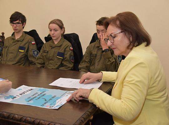 Młodzież PCE z wizytą u Burmistrza i Starosty Lęborka