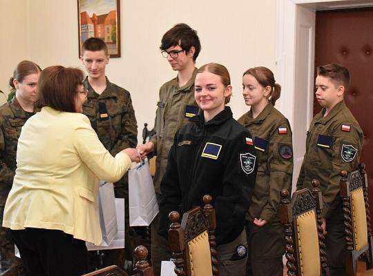 Młodzież PCE z wizytą u Burmistrza i Starosty Lęborka