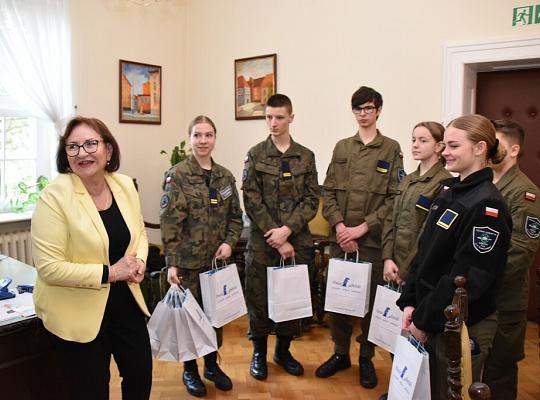 Młodzież PCE z wizytą u Burmistrza i Starosty Lęborka