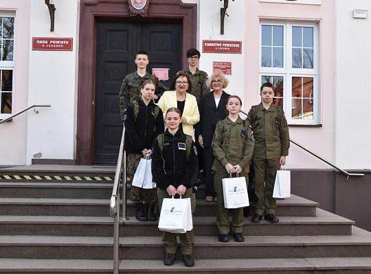 Młodzież PCE z wizytą u Burmistrza i Starosty Lęborka
