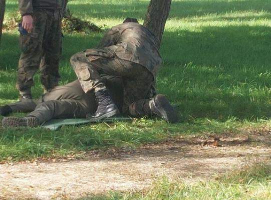Obóz na lęborskim poligonie