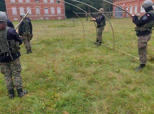 Obóz na lęborskim poligonie