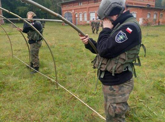 Obóz na lęborskim poligonie