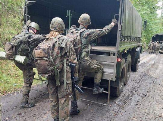 Obóz na lęborskim poligonie