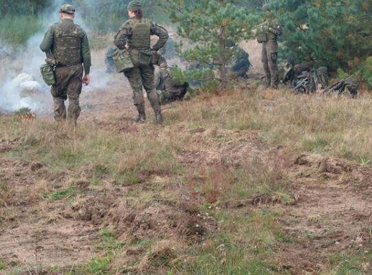 Obóz na lęborskim poligonie