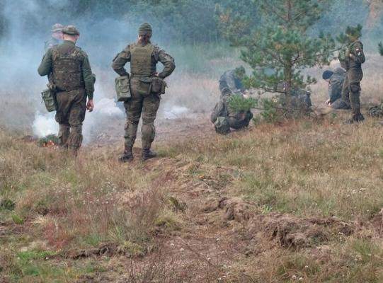 Obóz na lęborskim poligonie